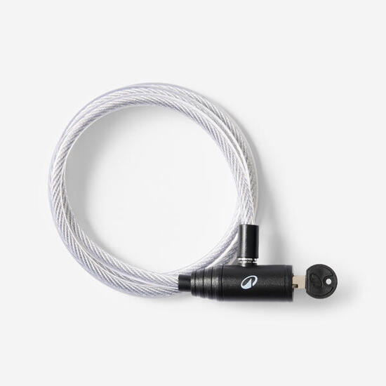 Lucchetto Antifurto bici 100 con chiave grigio