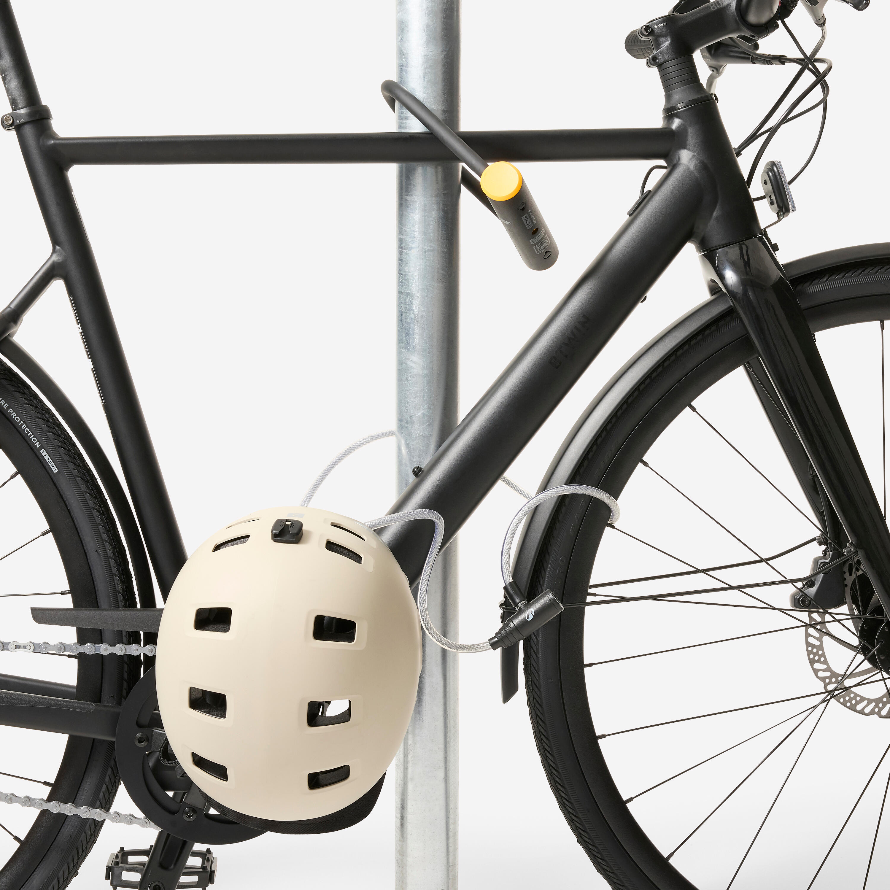 Cable Lock for Bike Accessories with Key, 100 - BTWIN