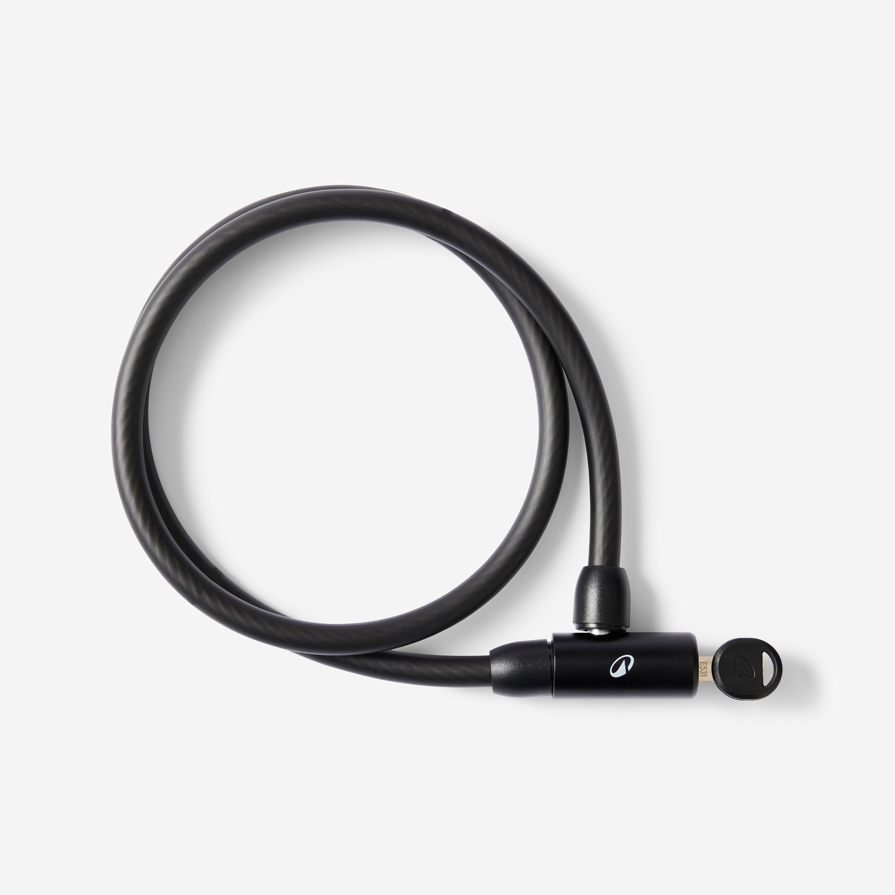 BTWIN Spiraalslot voor fietsaccessoires 120 met sleutel