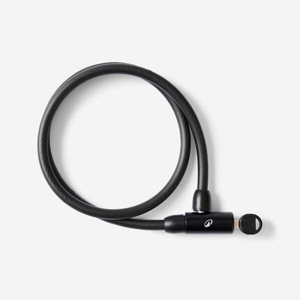 Zapięcie rowerowe do akcesoriów linka Btwin 120 spiralne na klucz