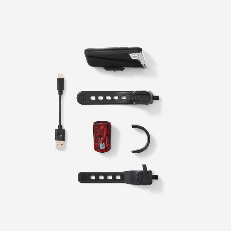 SET DE LUMINI FAȚĂ ȘI SPATE ST510 USB