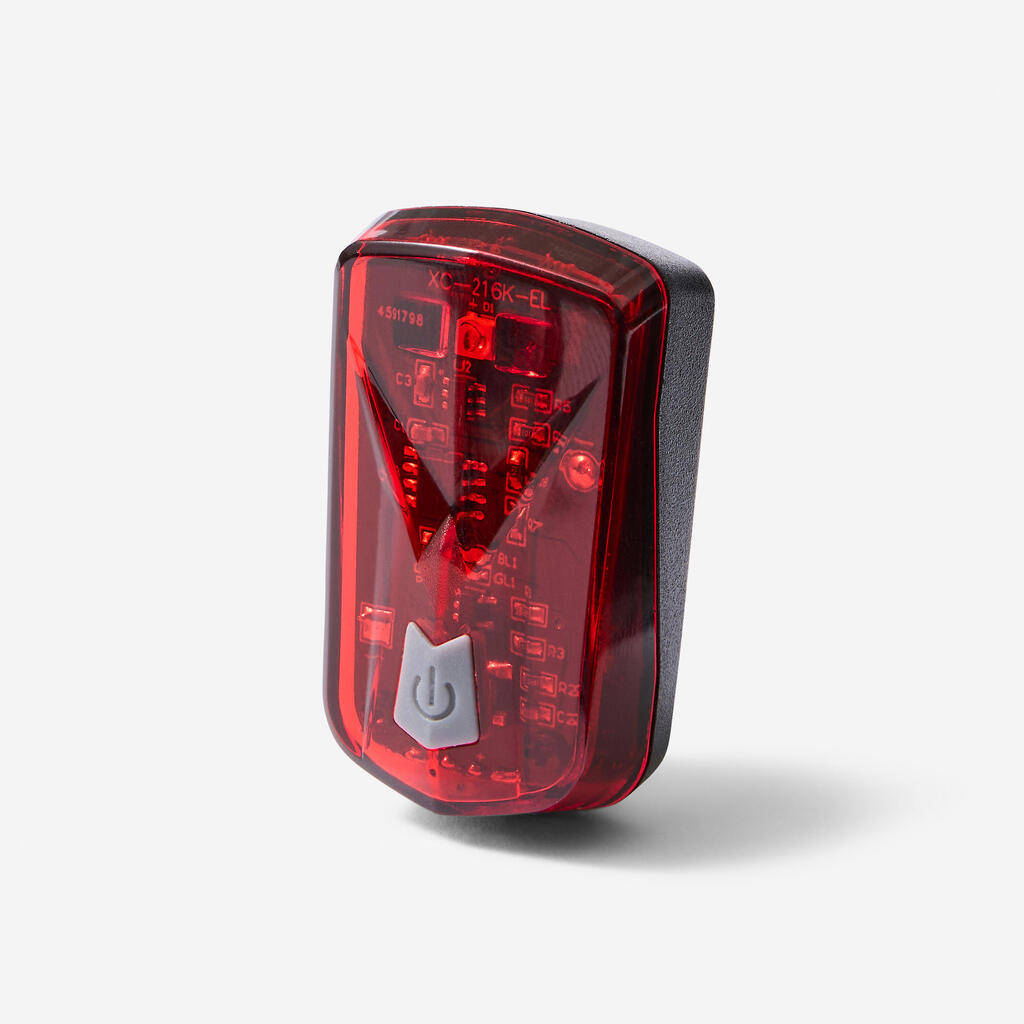 Luz delantera y trasera usb ciclismo ST510 Elops - negro