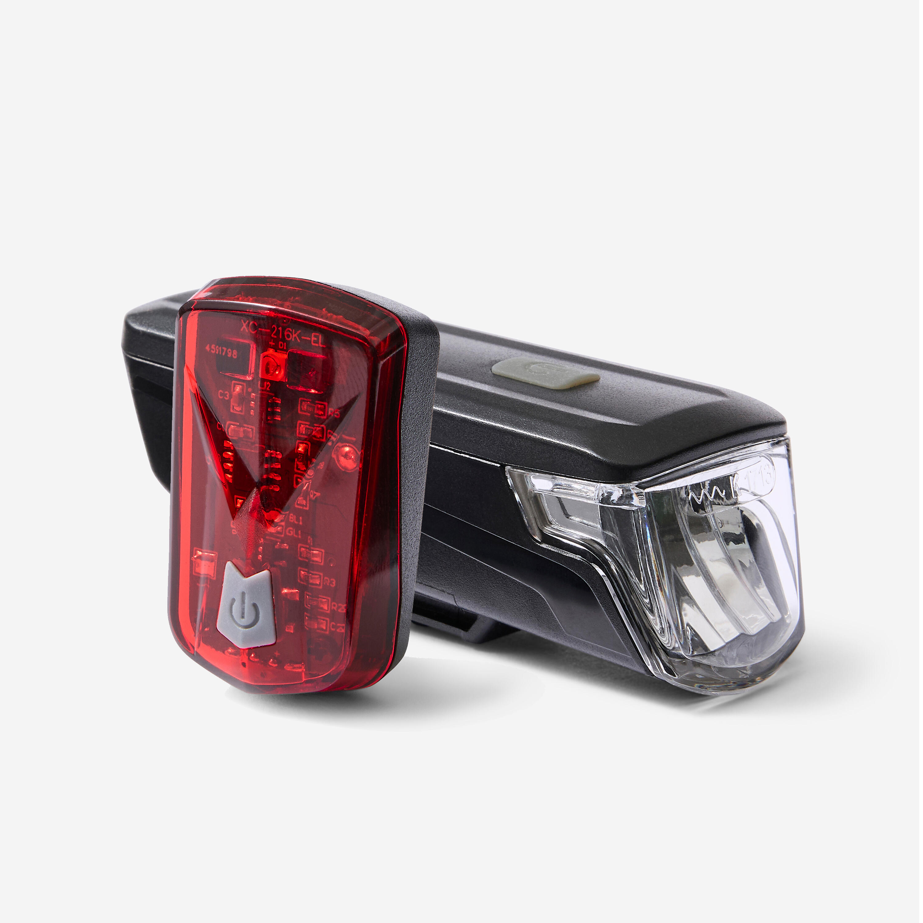 Lampki rowerowe Elops ST 510 przednia/tylna USB 2 szt.