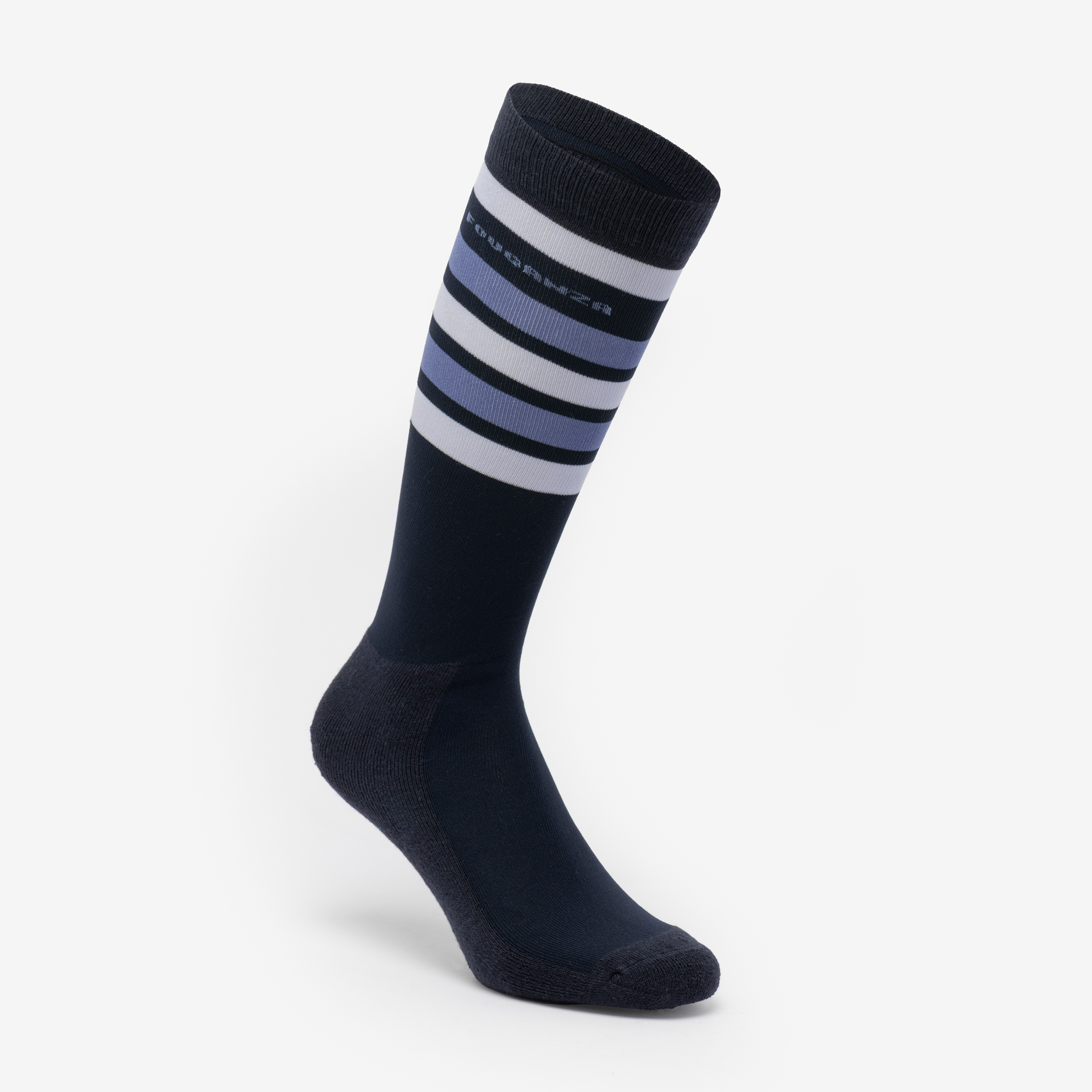 Chaussettes équitation adulte 100 bleu comète - Fouganza