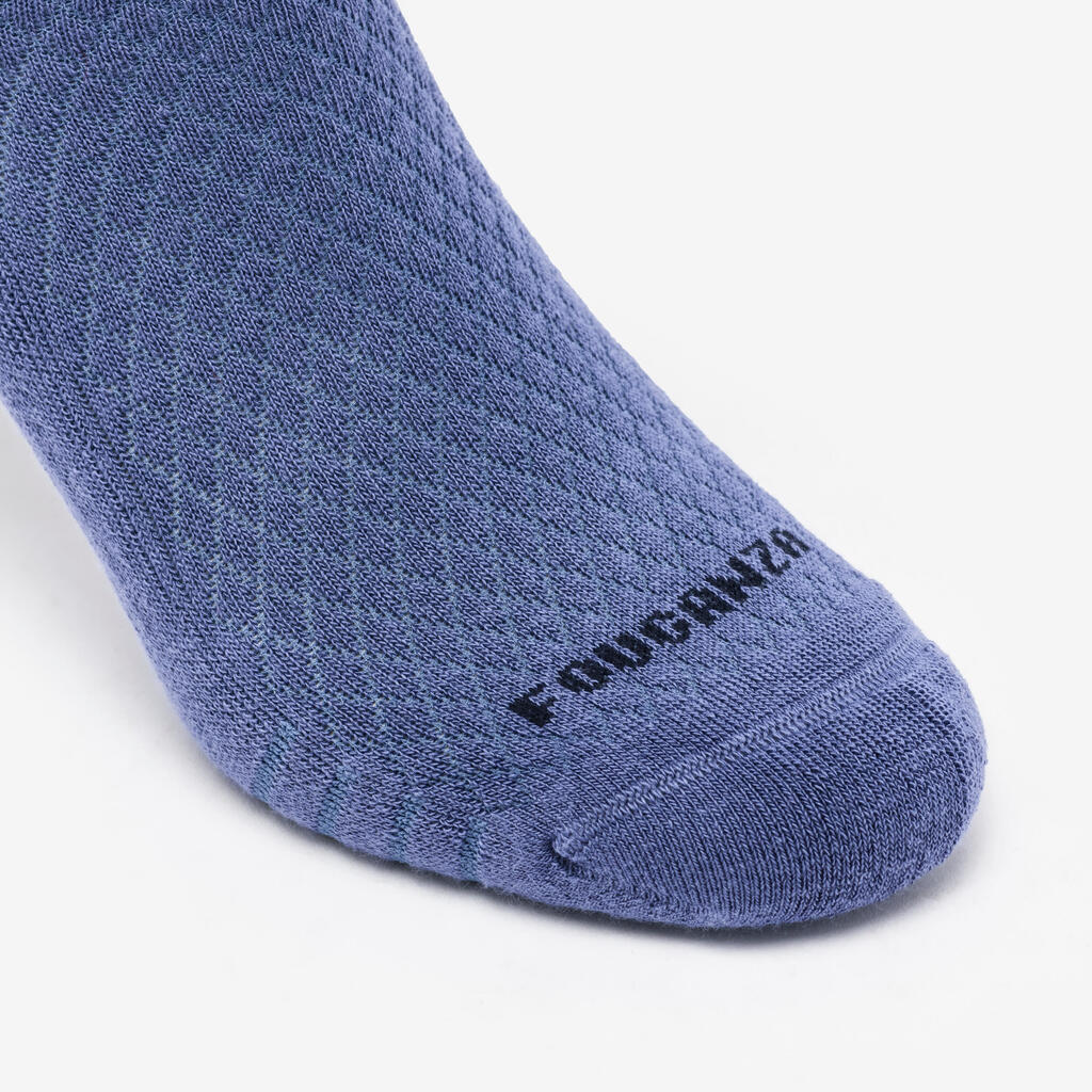 Chaussettes d'équitation 500 adulte losanges
 bleu / bleu comète