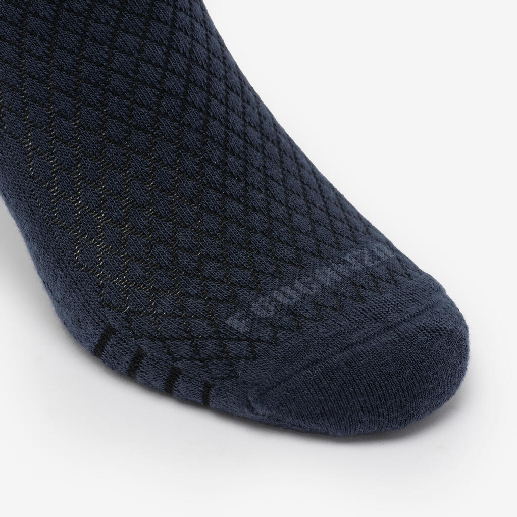 Chaussettes d'équitation 500 adulte losanges
 bleu / bleu comète