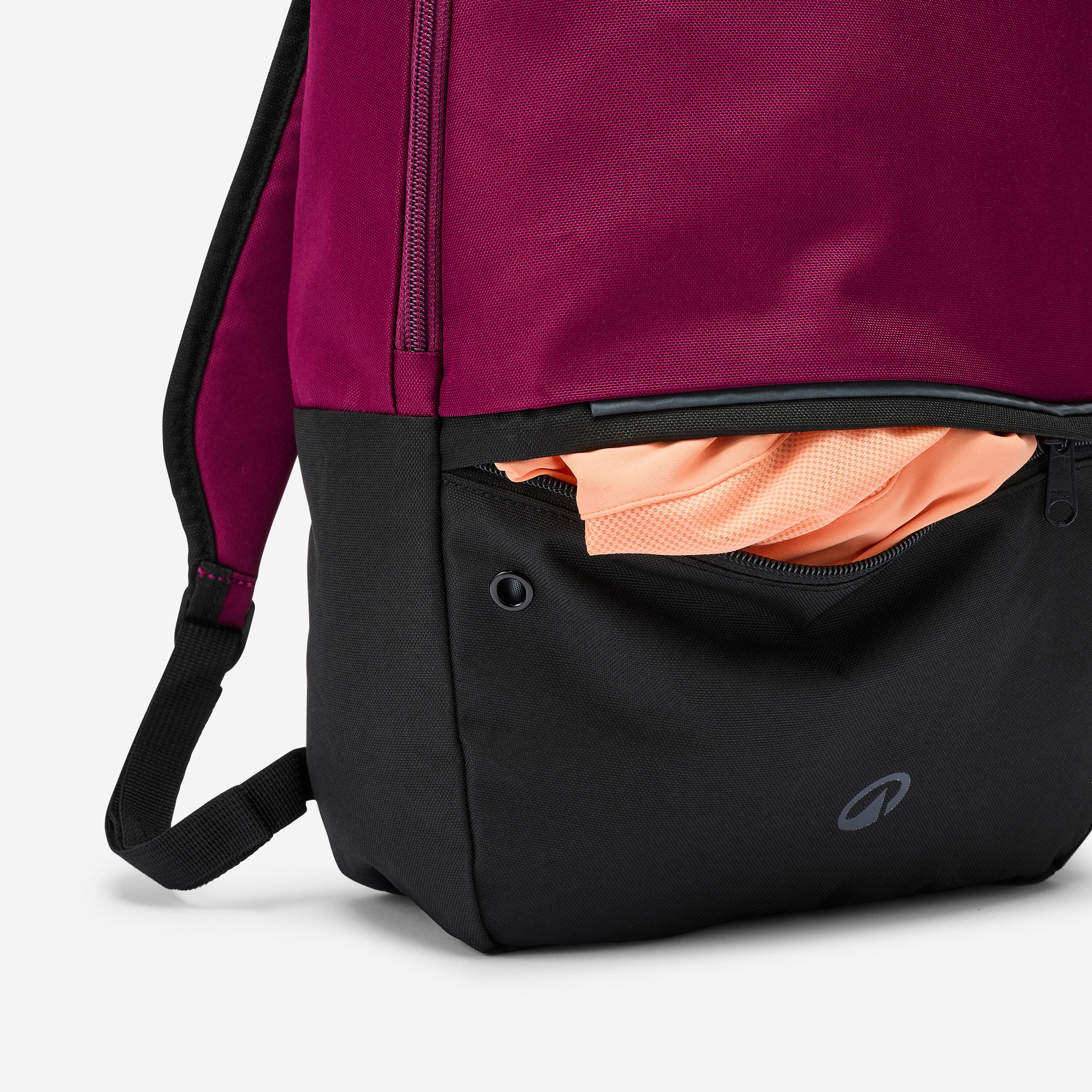 Sports backpack with shoe compartment 17L - Plum Purple