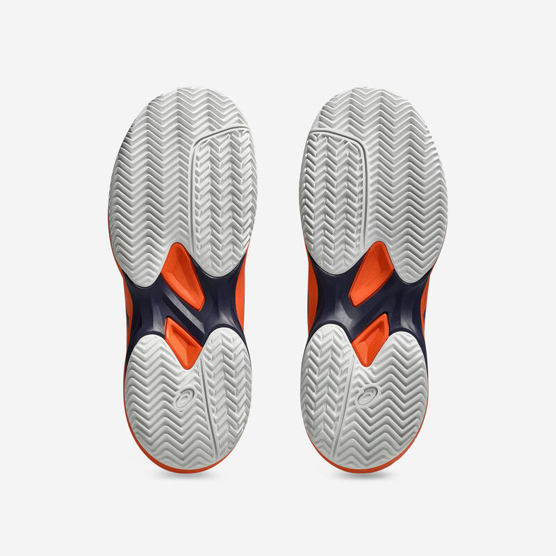 Chaussures de tennis enfant terre battue - Asics Gel Game 10 Orange Bleu