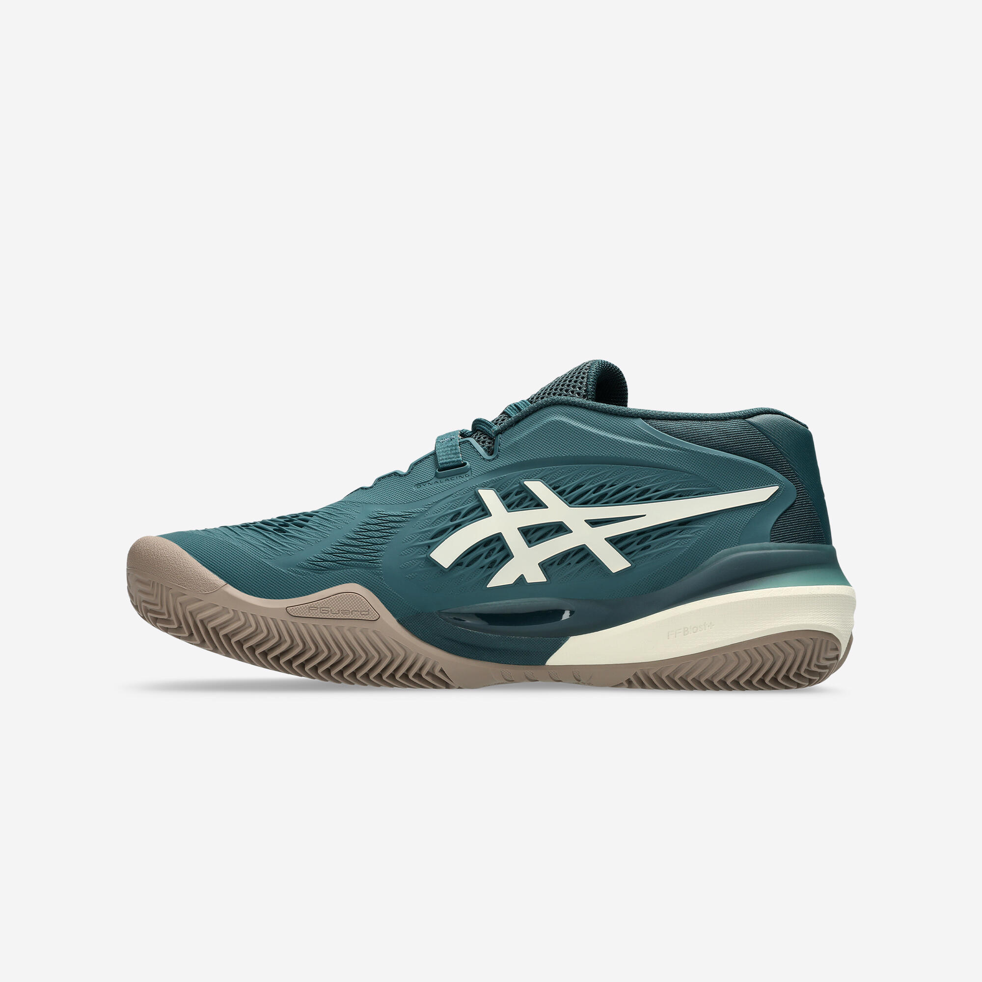 Gravel tennisschoenen voor heren Gel Resolution X groen goud 5/7