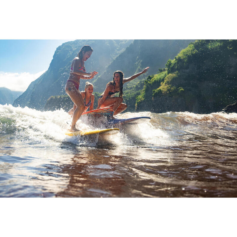 Bustieră de baie tip bandă surf Lori sangria Damă
