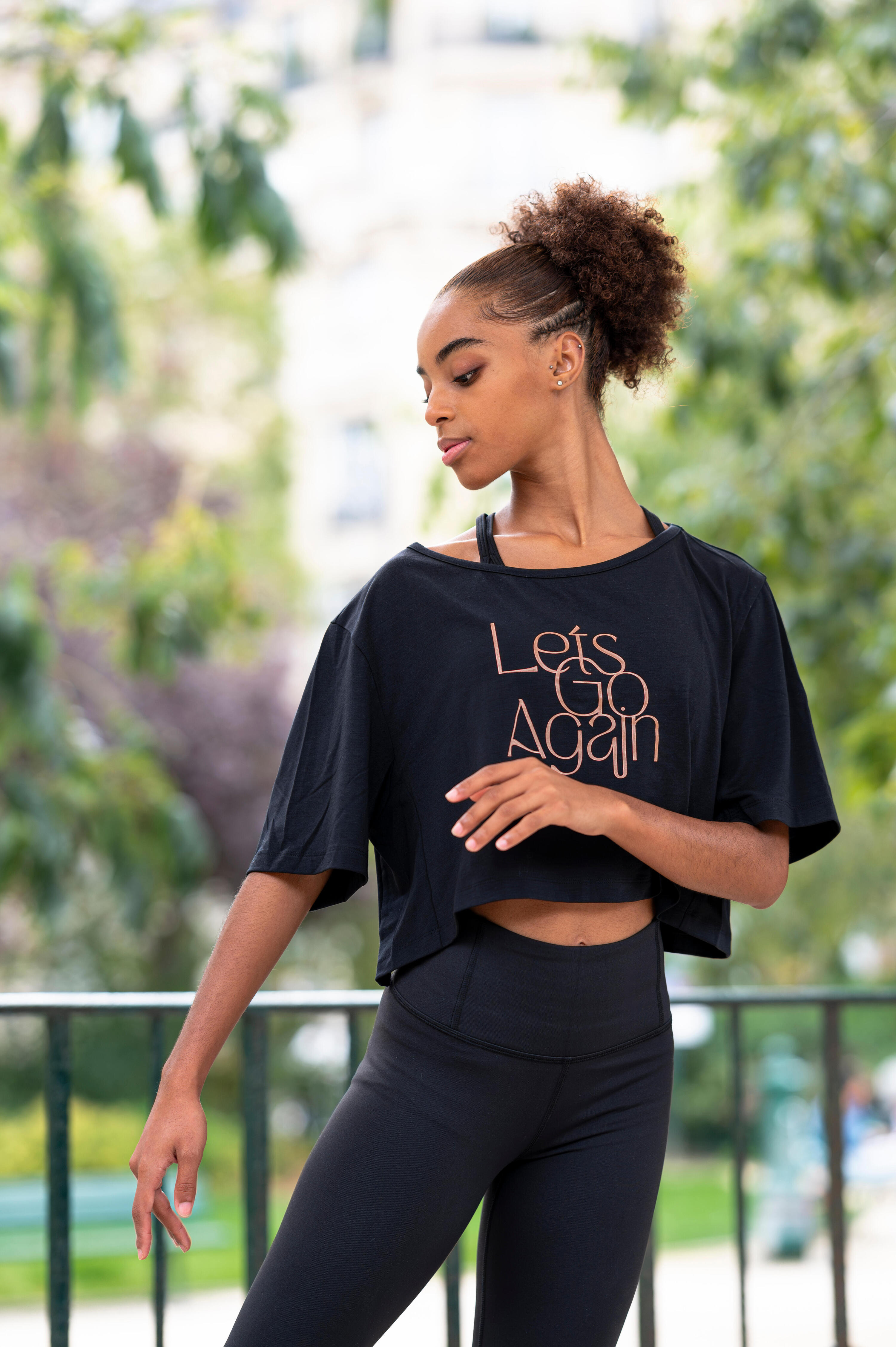 T-shirt de danse court femme 6/6