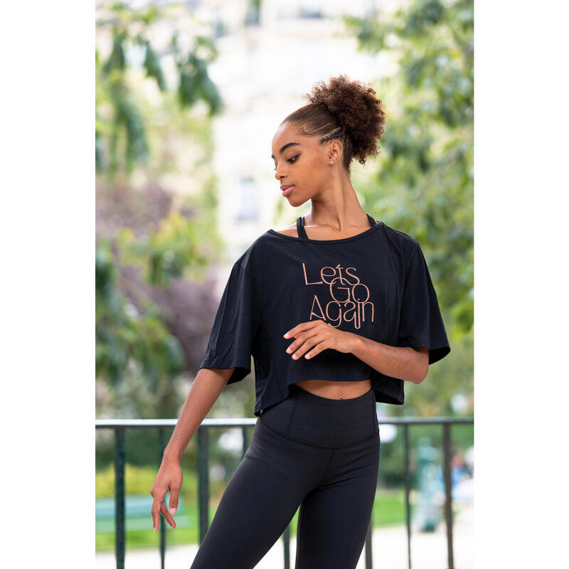 Női tánc crop top póló 