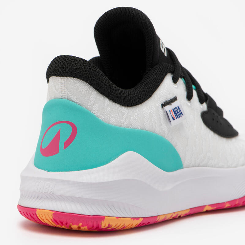 Ghete baschet NBA spurs Fast 900 low-1 Negru-alb Copii