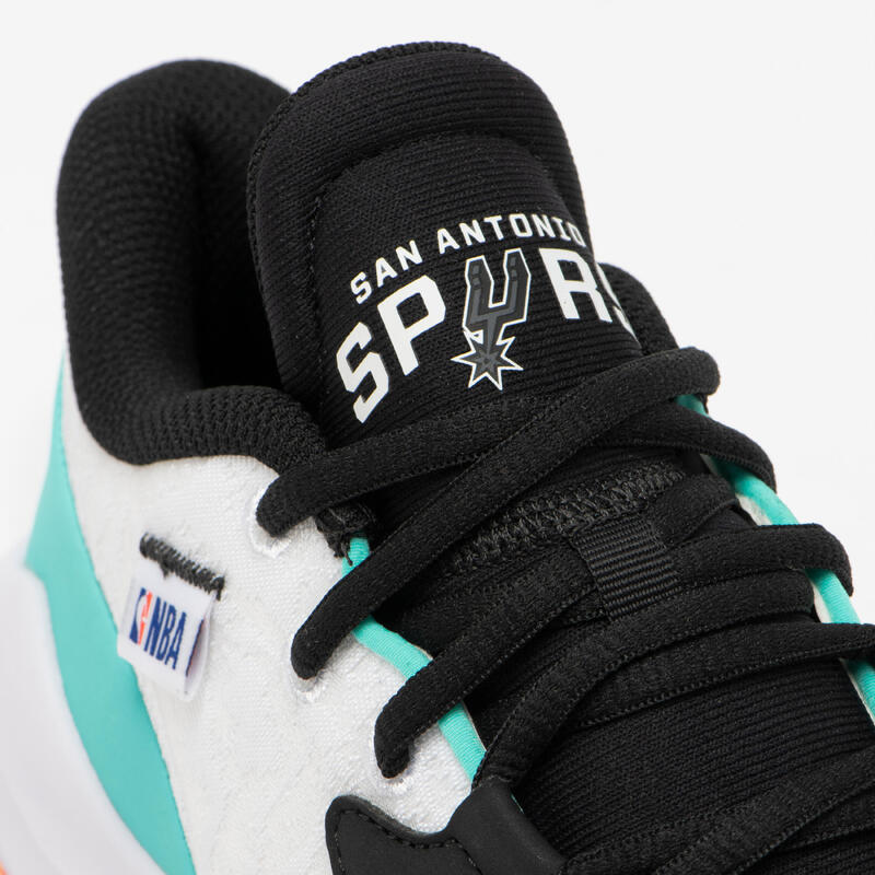 Ghete baschet NBA spurs Fast 900 low-1 Negru-alb Copii