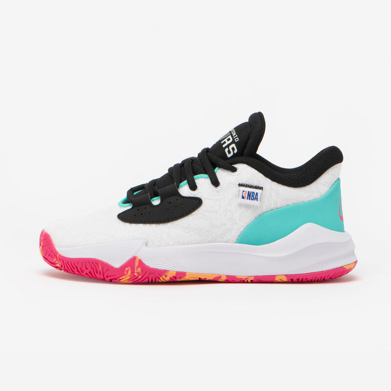 Ghete baschet NBA spurs Fast 900 low-1 Negru-alb Copii