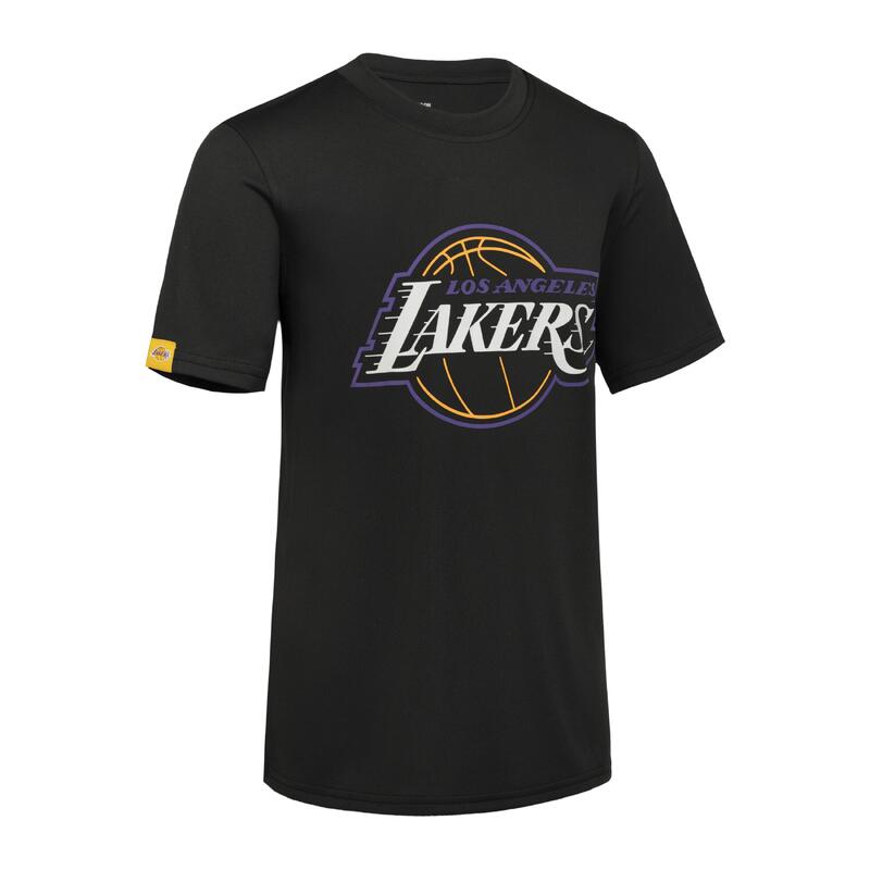 Tricou Baschet 900 NBA Lakers Negru Copii 