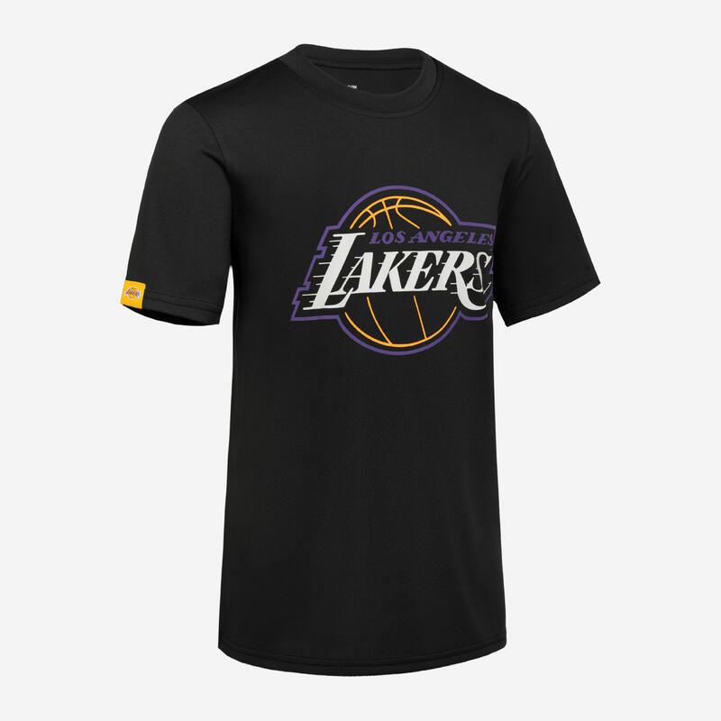 Tricou Baschet 900 NBA Lakers Negru Copii 