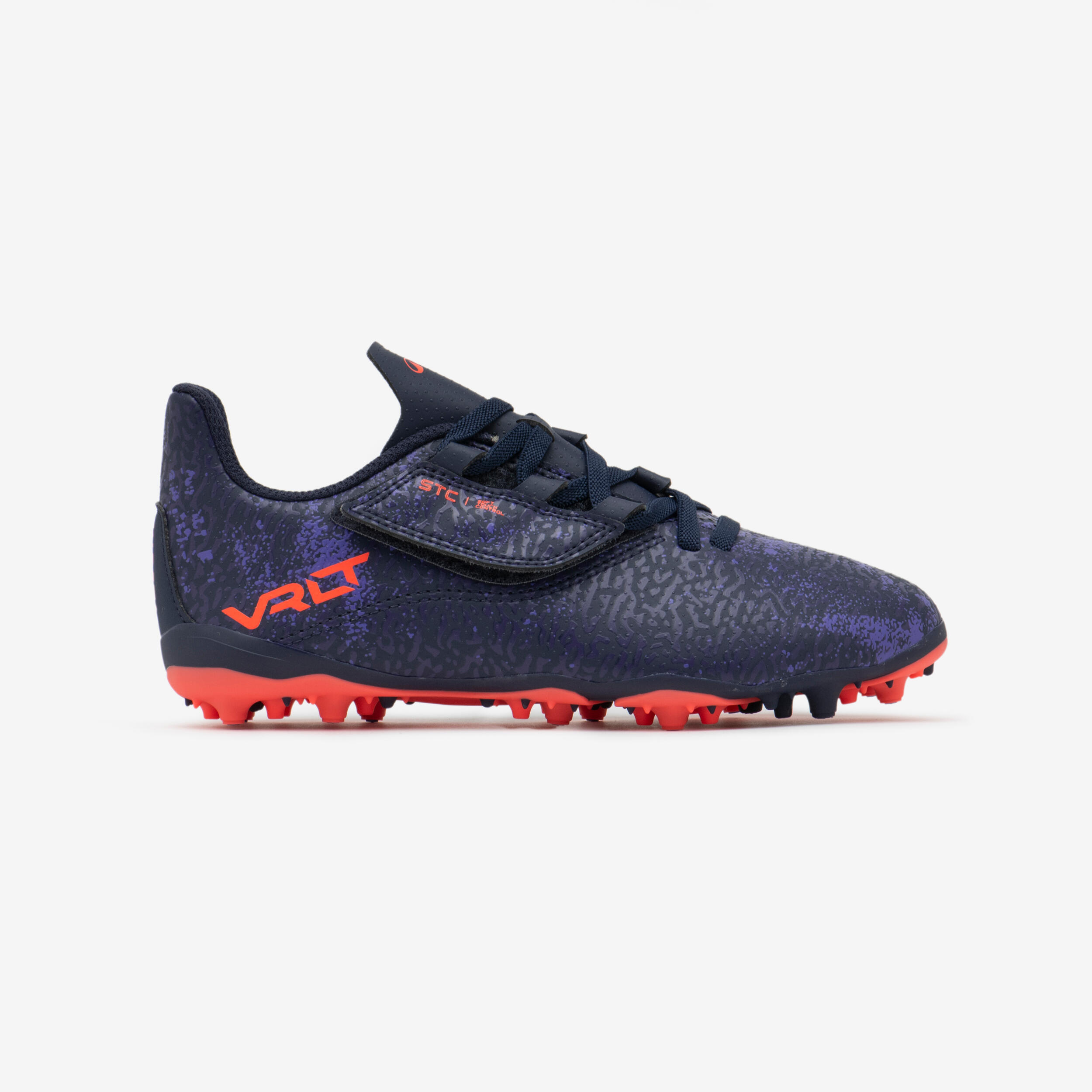 KIPSTA Botas de fútbol niño de tira autoadherente Viralto I EASY MG/AG Azul Oscuro