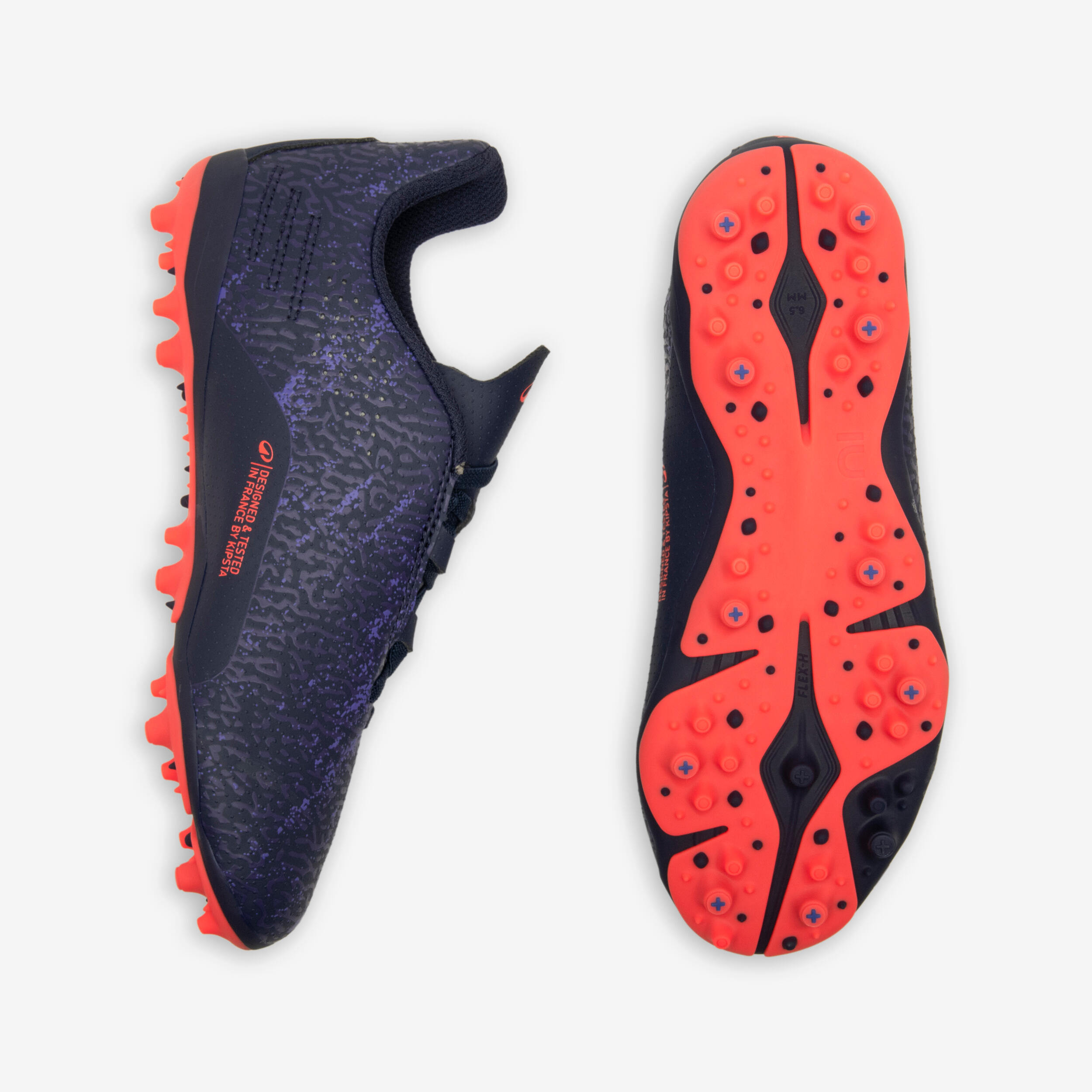 Chaussures de football enfant a scratch viralto i easy mg/ag Bleu Foncé 8/10