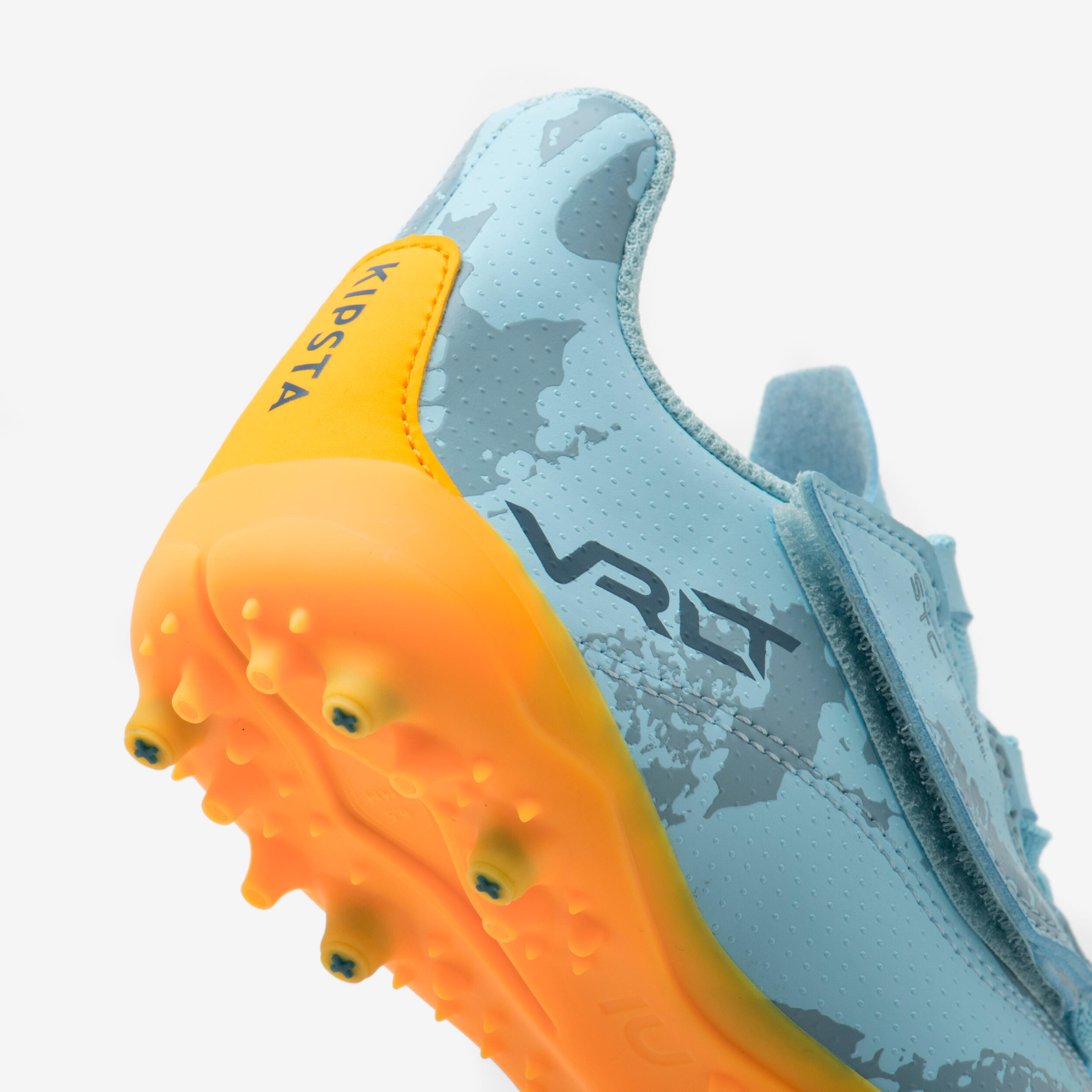 Botas de fútbol niño de tira autoadherente Viralto I EASY MG/AG Azul 6/10