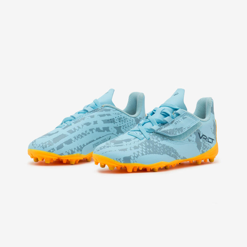 Chaussures de football enfant a scratch viralto i easy mg/ag Bleue