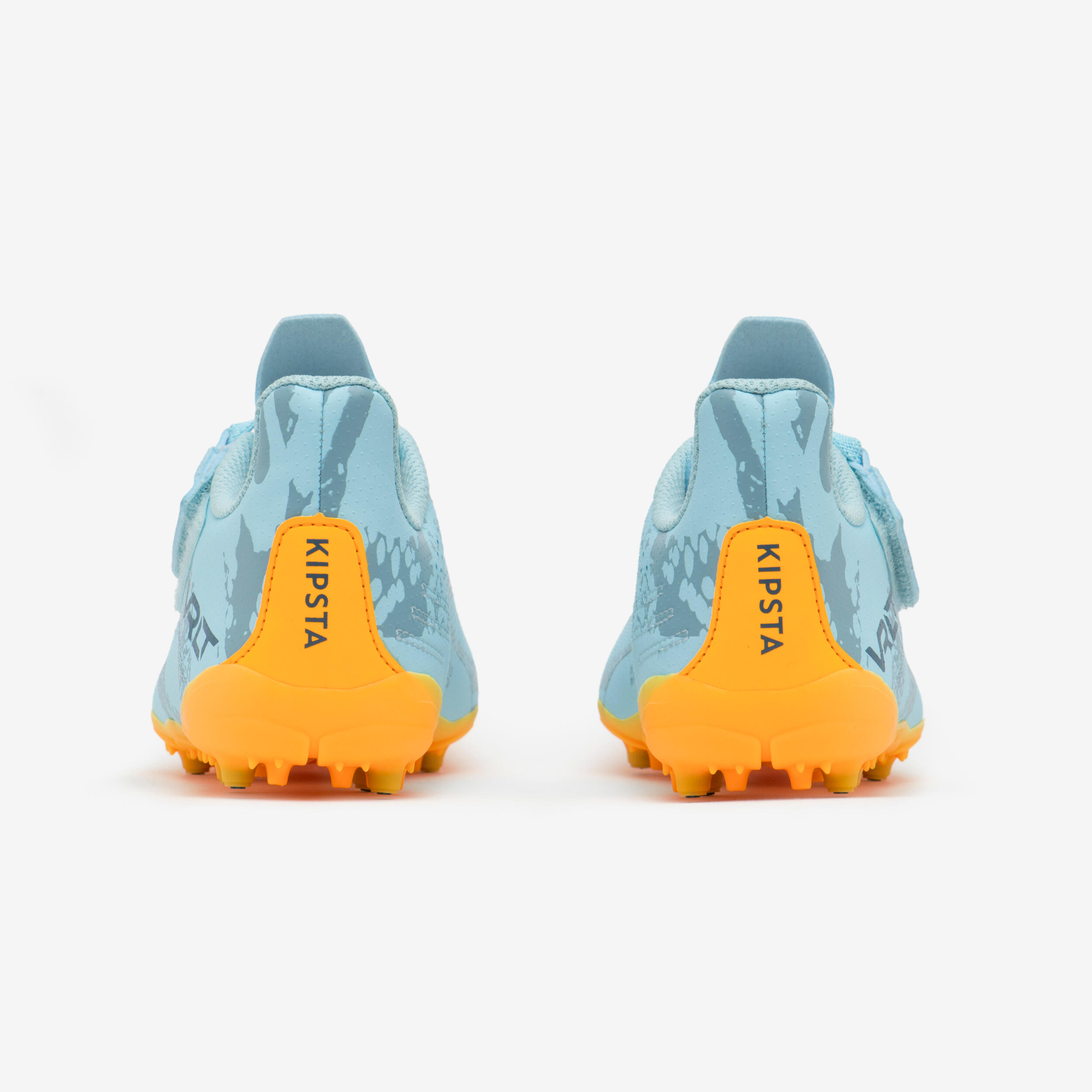 Voetbalschoenen kids klittenband Viralto I Easy MG/AG - blauw 3/10