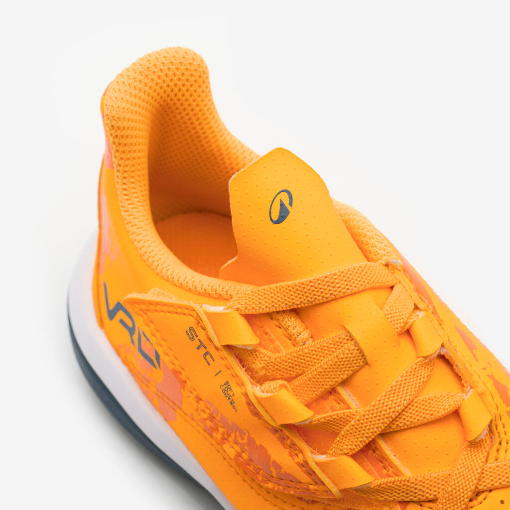 CHAUSSURES DE FOOTBALL ENFANT A SCRATCH VIRALTO I  EASY TURF TF ORANGE