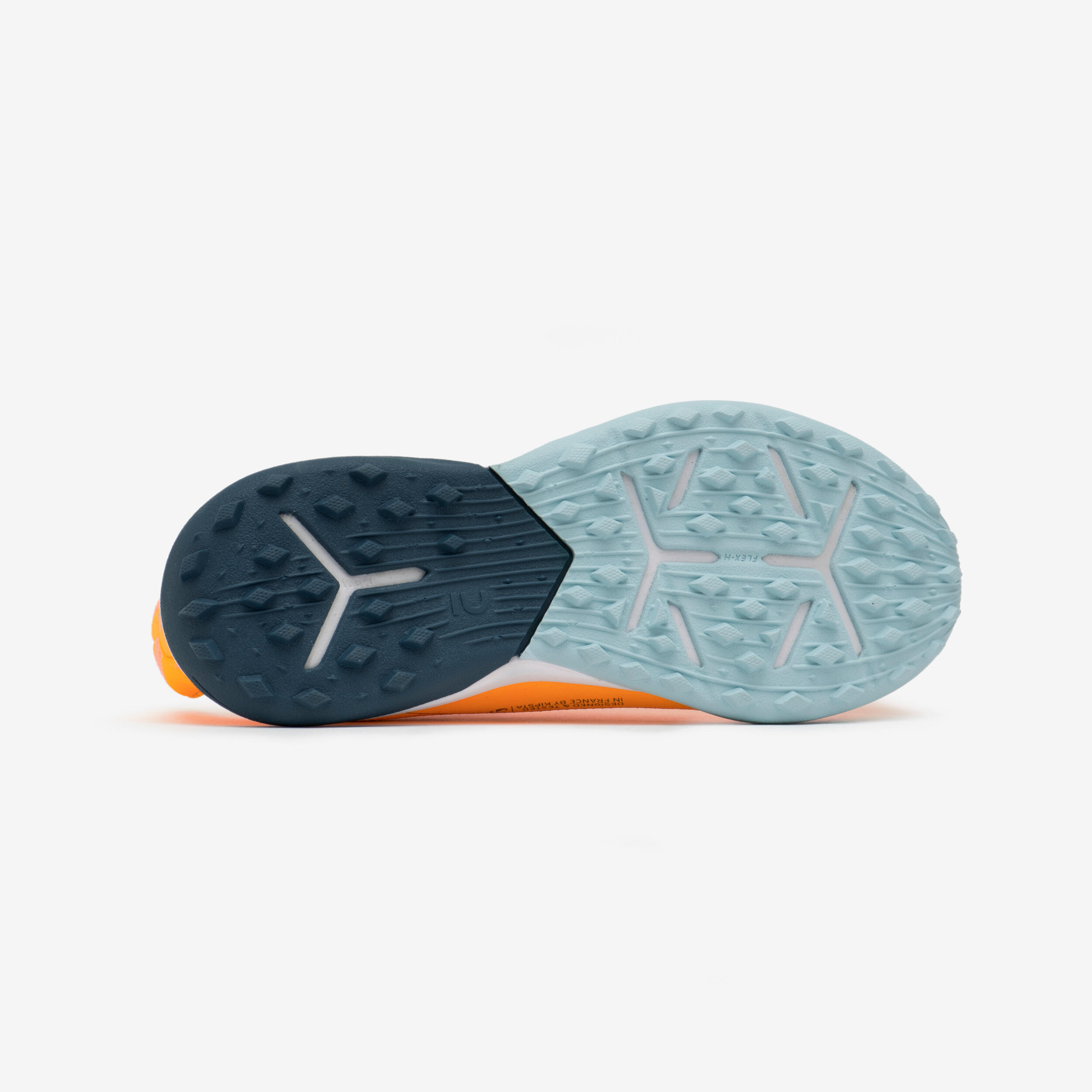 CHAUSSURES DE soccer ENFANT A SCRATCH VIRALTO I  EASY TURF TF ORANGE 5/11