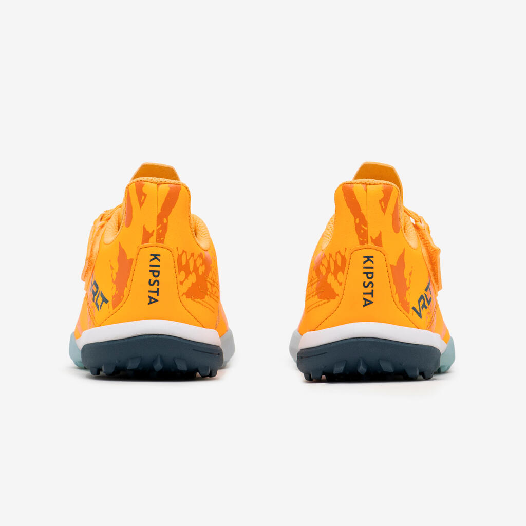 CHAUSSURES DE FOOTBALL ENFANT A SCRATCH VIRALTO I  EASY TURF TF ORANGE