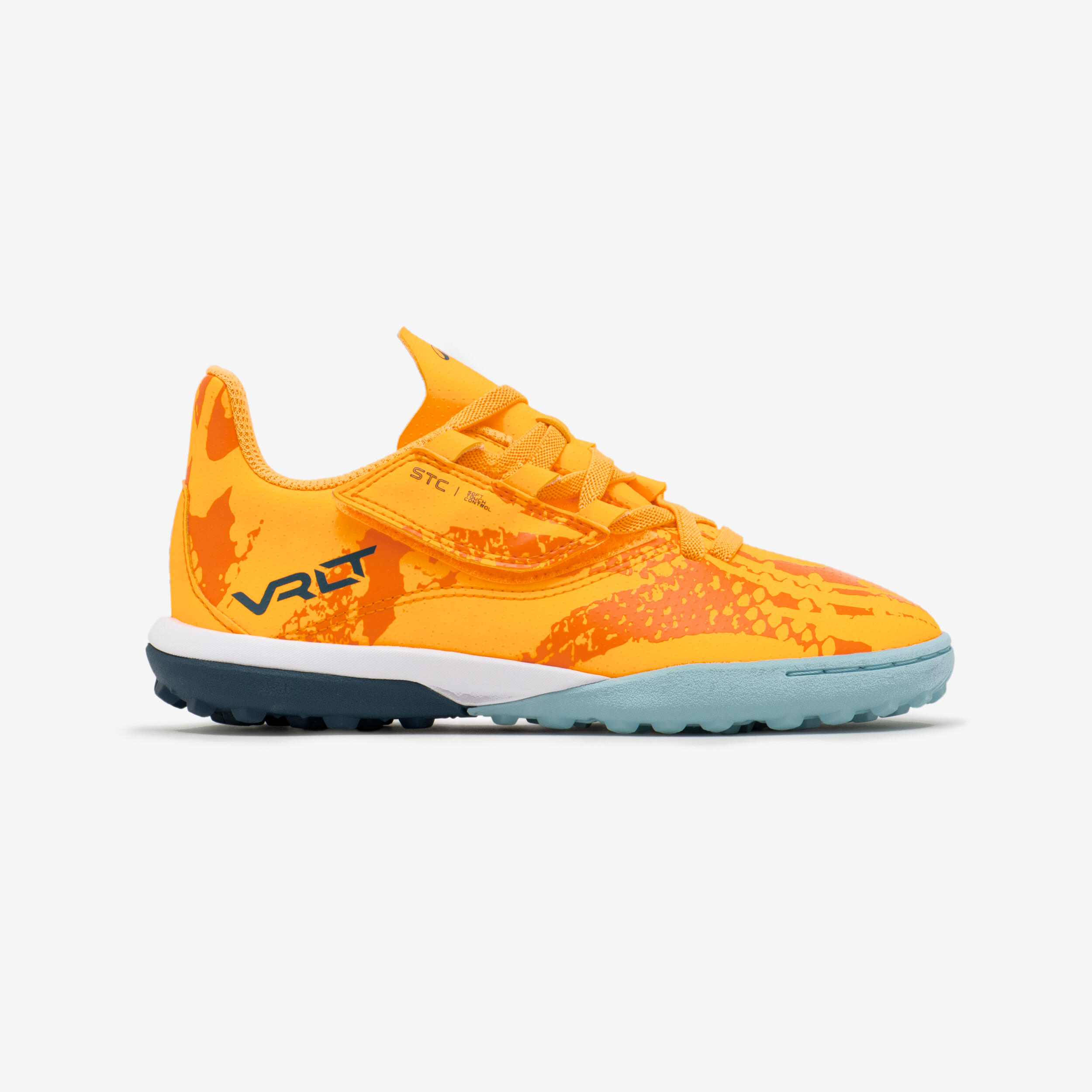 Kids' Rip-Tab Football Boots Viralto I Easy Turf TF - Orange