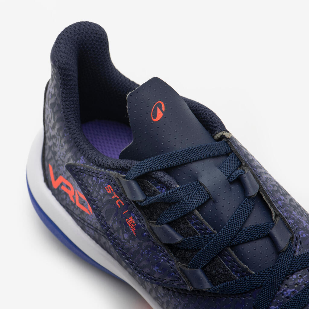 CHAUSSURES DE FOOTBALL ENFANT A SCRATCH VIRALTO I  EASY TURF TF VIOLET