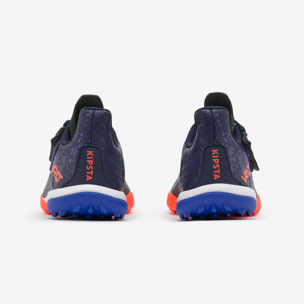 CHAUSSURES DE FOOTBALL ENFANT A SCRATCH VIRALTO I  EASY TURF TF VIOLET