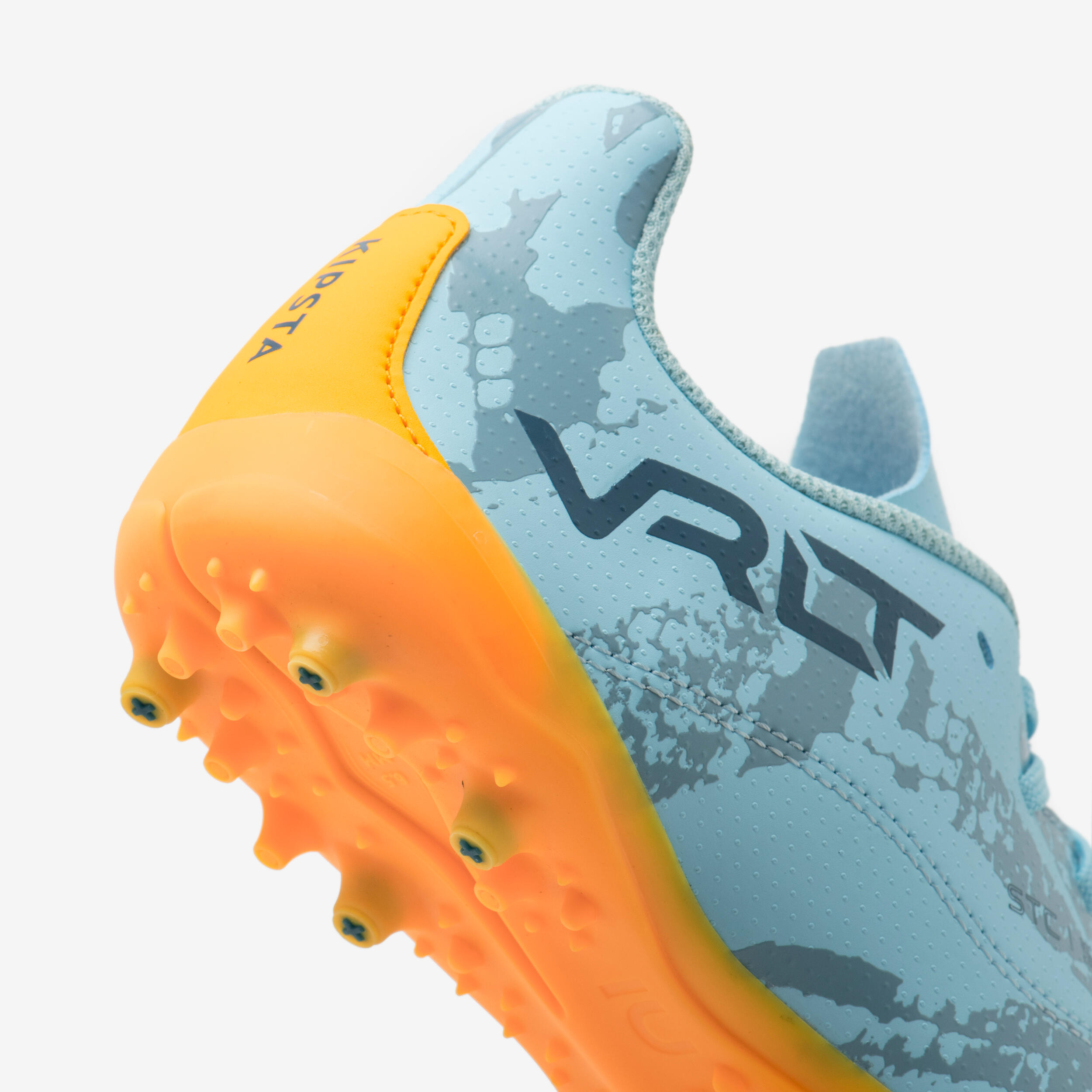 Kids' Lace-Up Football Boots Viralto I MG/AG - Light Blue