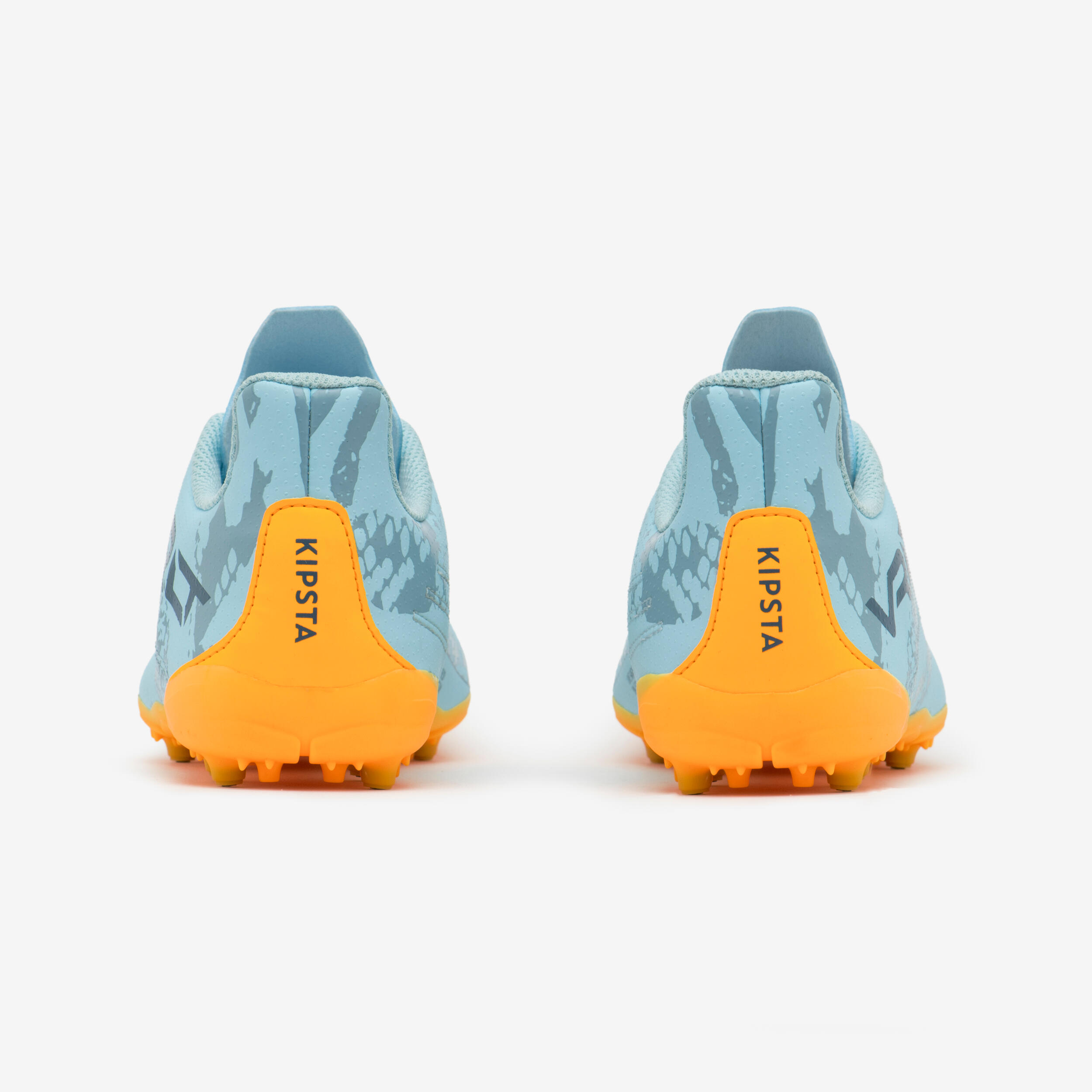 Kids' Lace-Up Football Boots Viralto I MG/AG - Light Blue