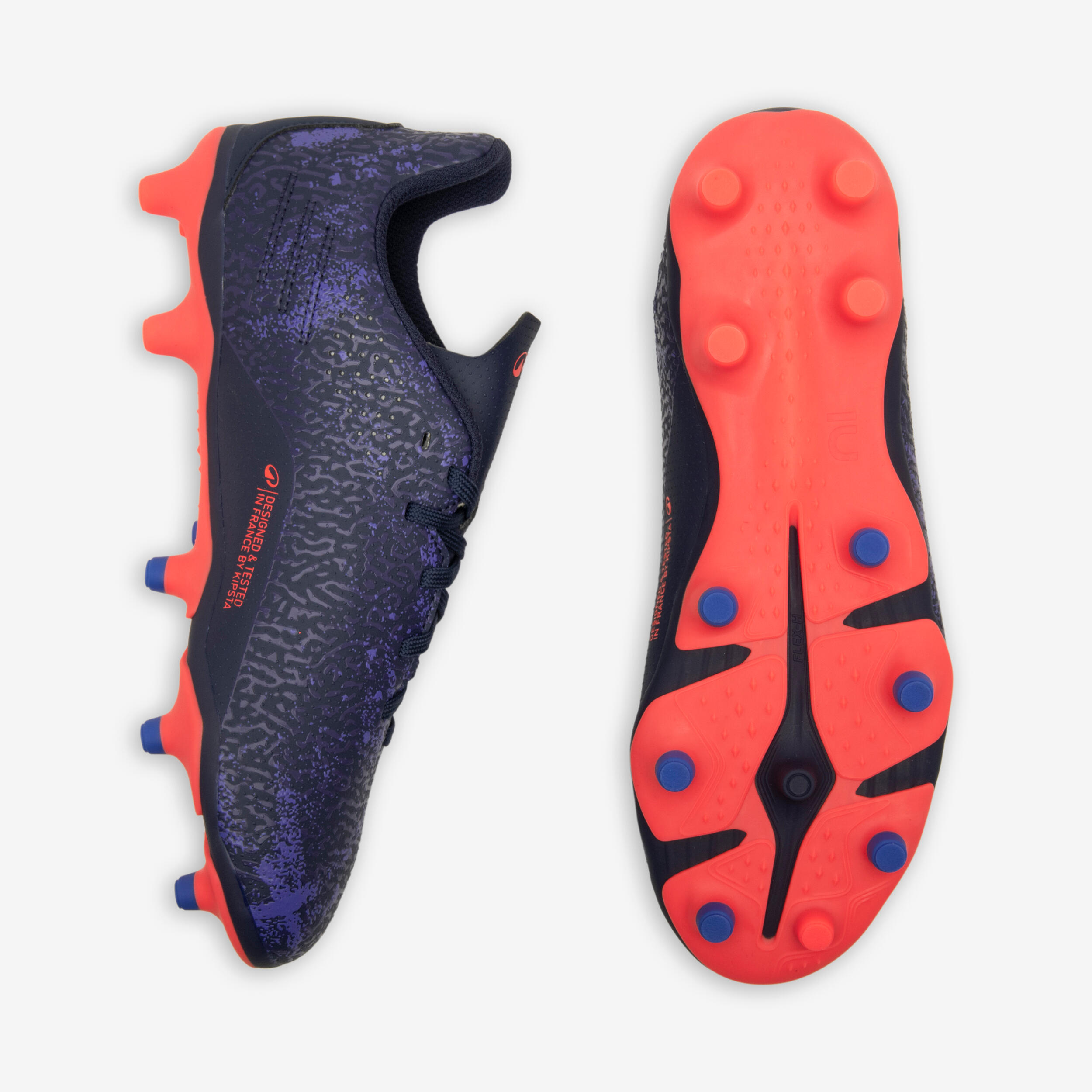Chaussures de soccer à lacets enfant – Viralto I FG Rhino 8/10