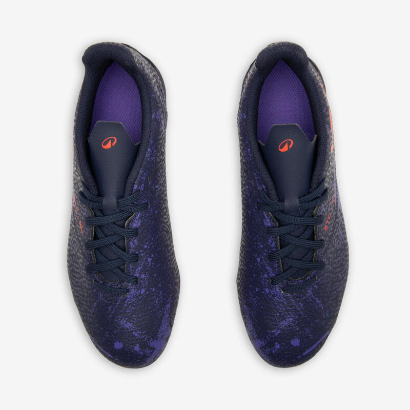 CHAUSSURES DE FOOTBALL ENFANT A LACETS VIRALTO I MG/AG BLEU