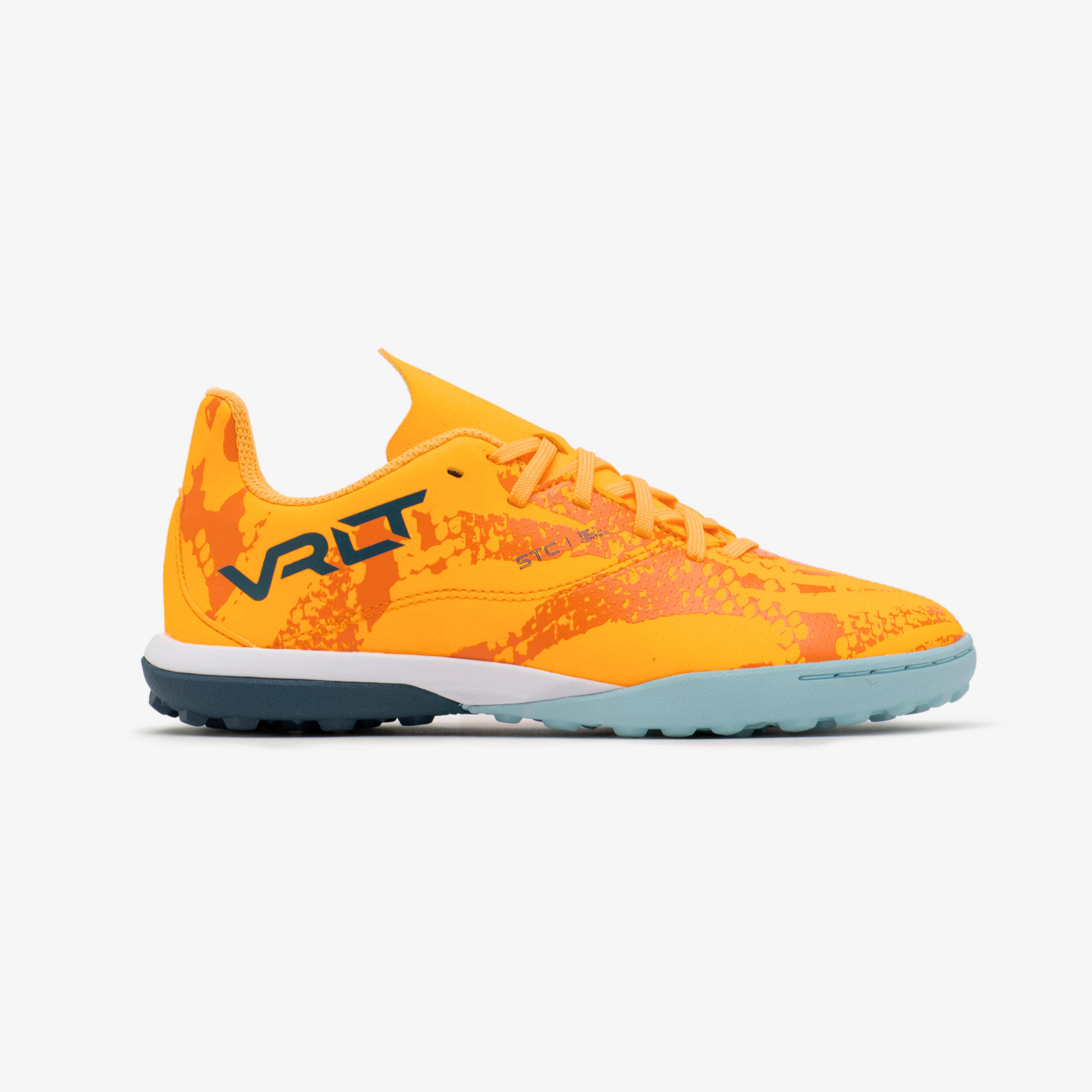 Kids' Lace-Up Football Boots Viralto I Turf - Orange -  2