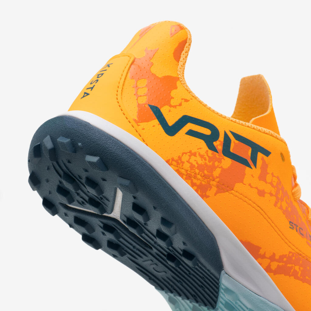 Chaussures de football enfant a lacets viralto i turf tf violet