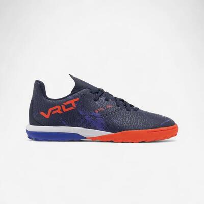 Botas de fútbol multitacos Niño con cordones Viralto I Easy TF Naranja y azul