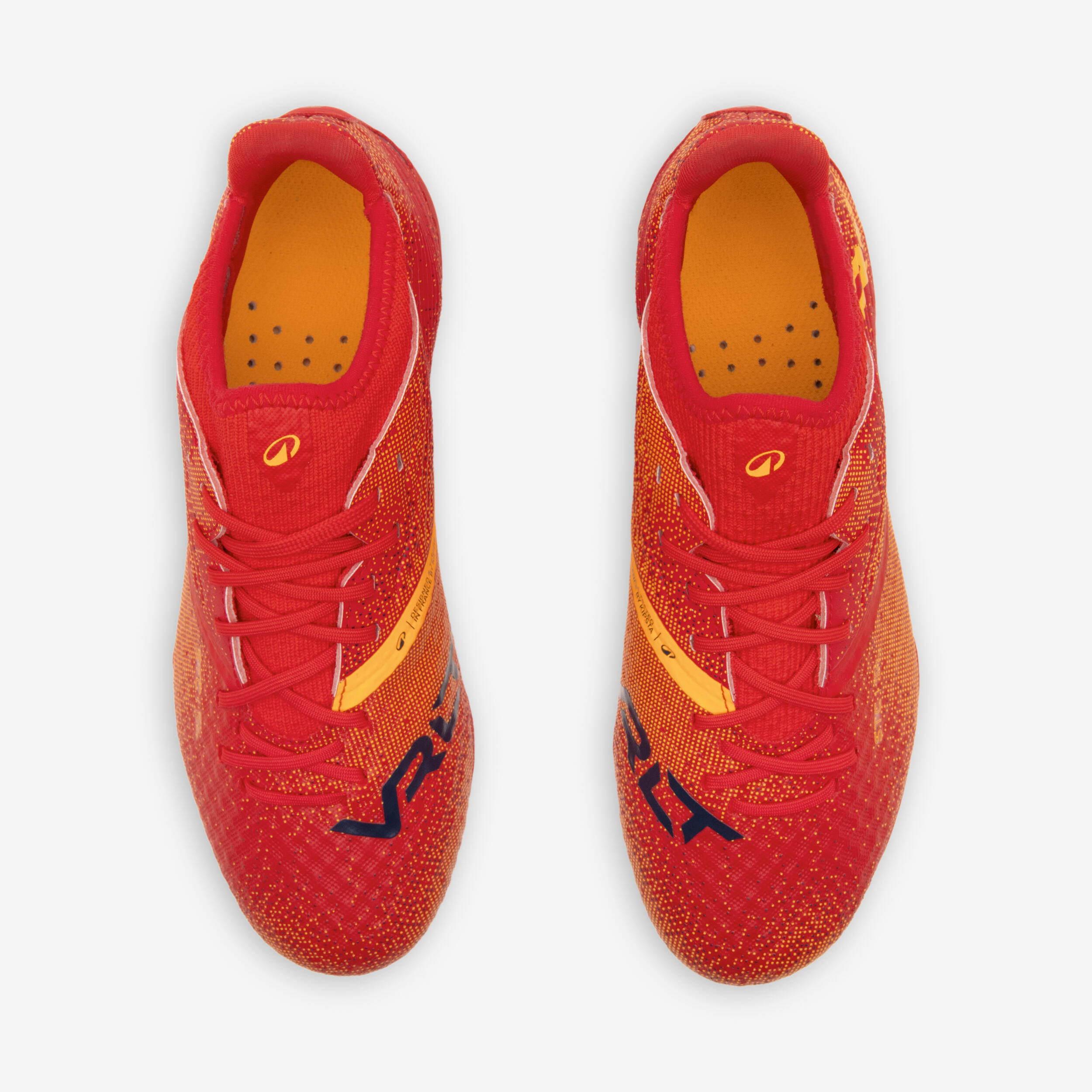 Scarpe calcio comfort bambini VIRALTO III FG rosse  7/10