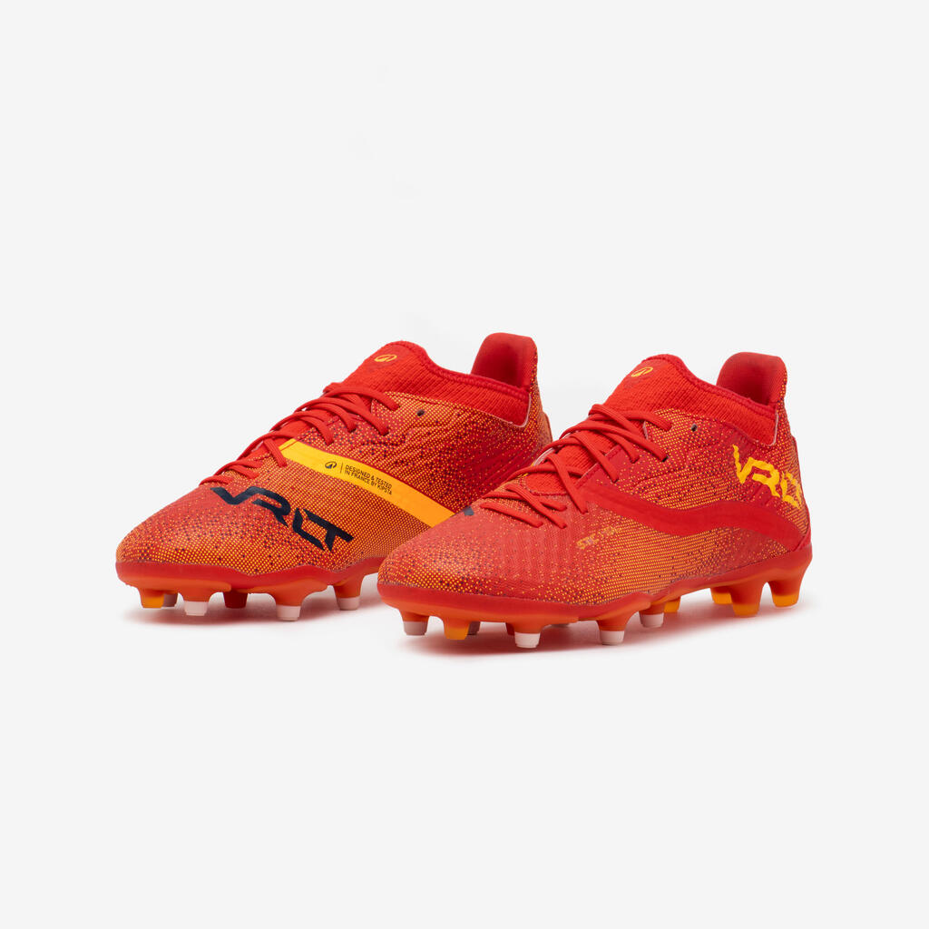 Kids' Lace-Up Football Boots Viralto III FG - Green