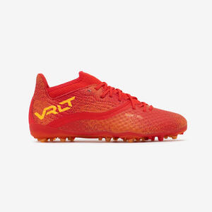 Botas de fútbol niños con cordones VIRALTO III mg/ag ice flame