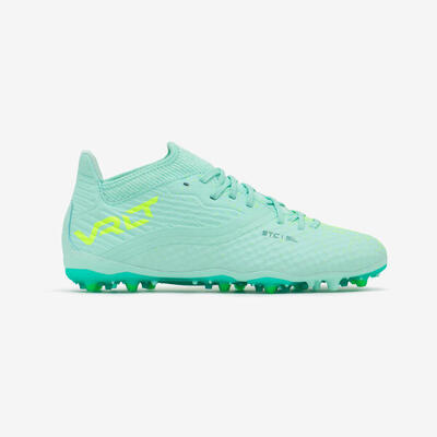 BOTAS DE FÚTBOL NIÑO CON CORDONES VIRALTO III MG/AG AZUL Y NARANJA