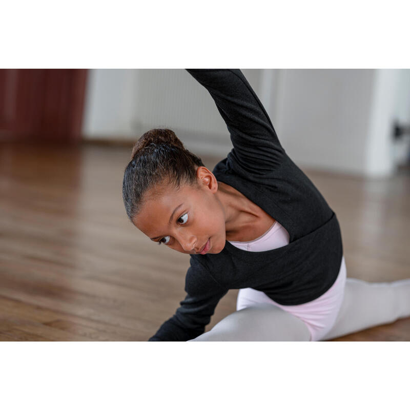Cache-cœur danse classique fille, noir