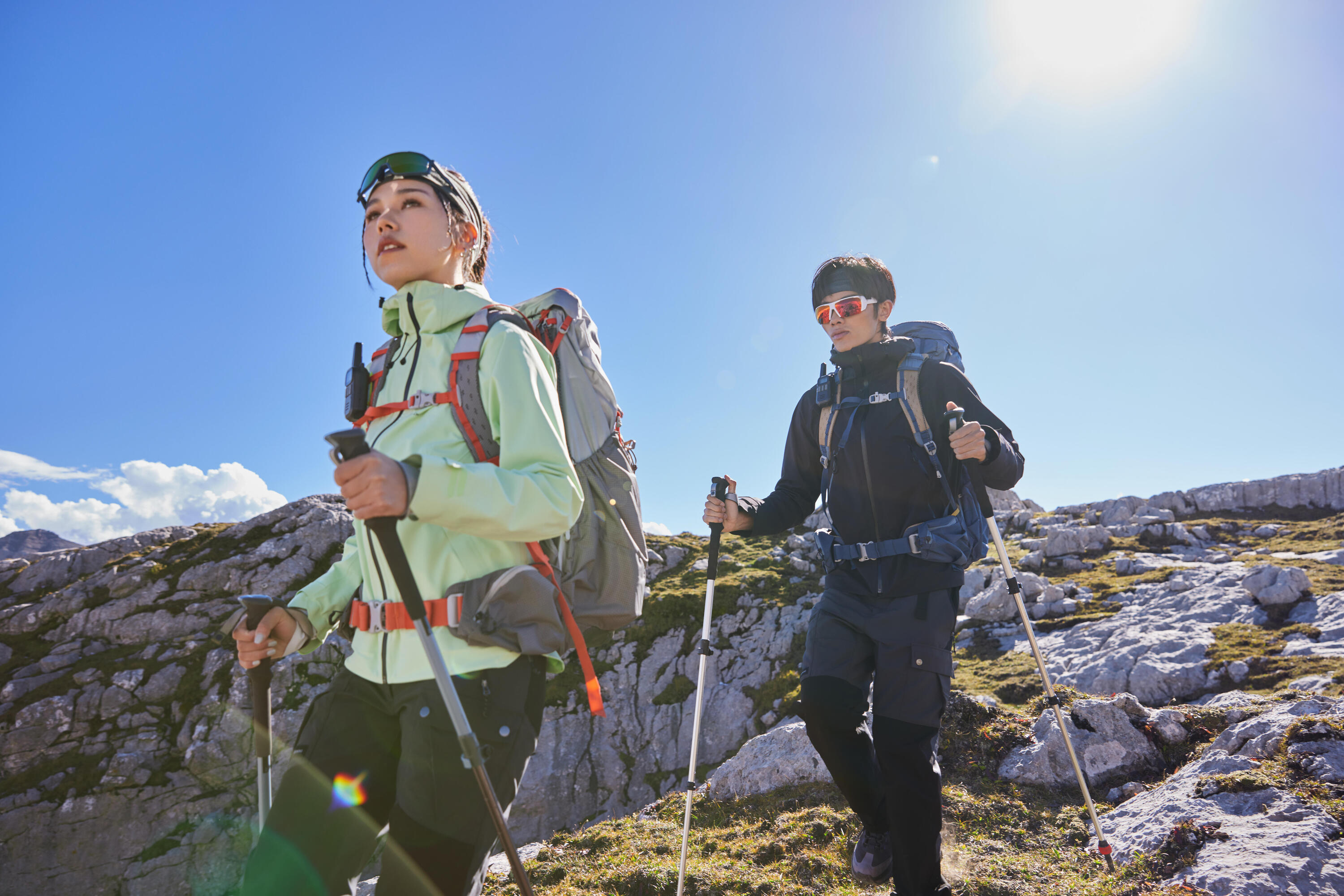 Scarpe trekking donna MH900 impermeabili grigio bianche 10/18