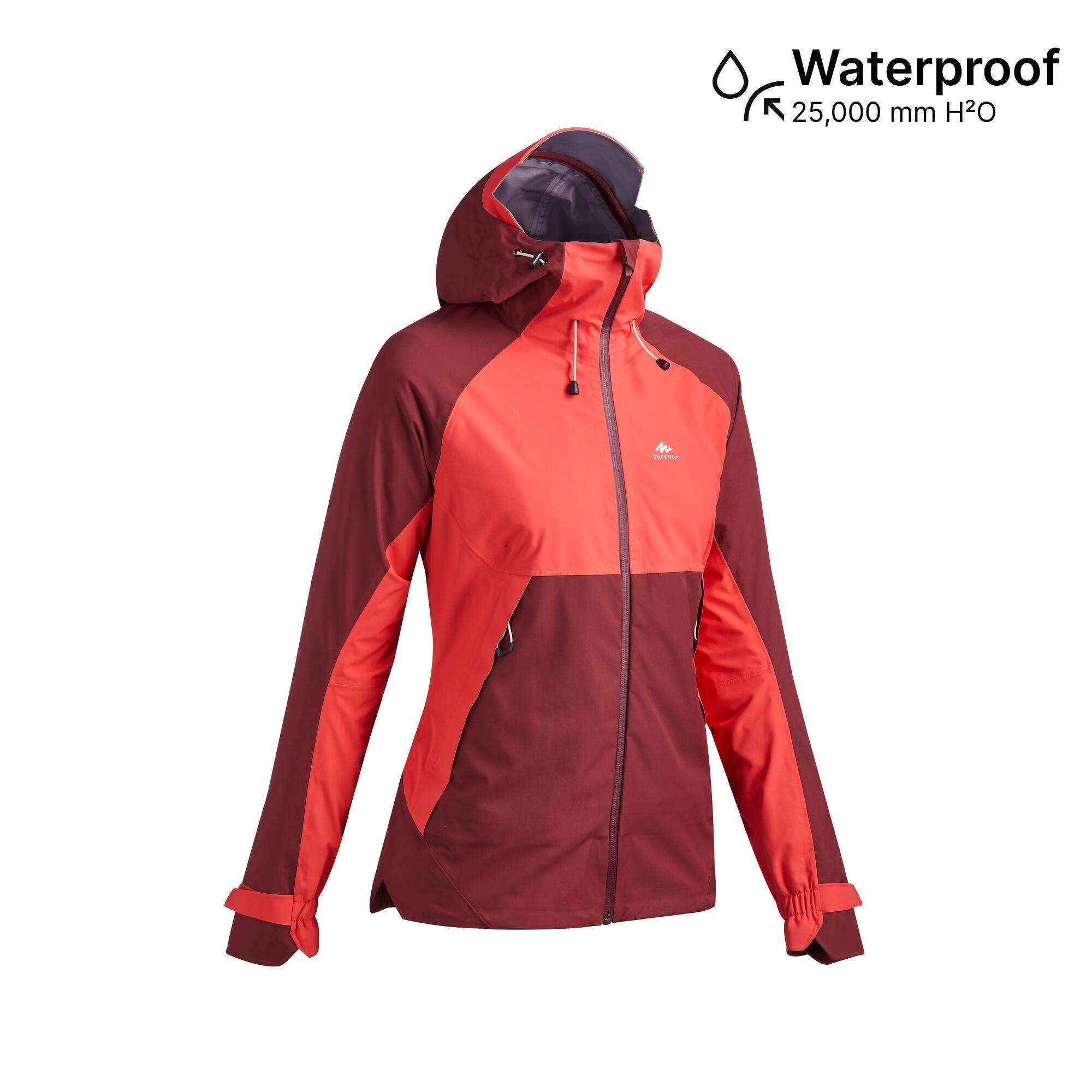 Women Waterproof Hiking Jacket - MH500 -  2