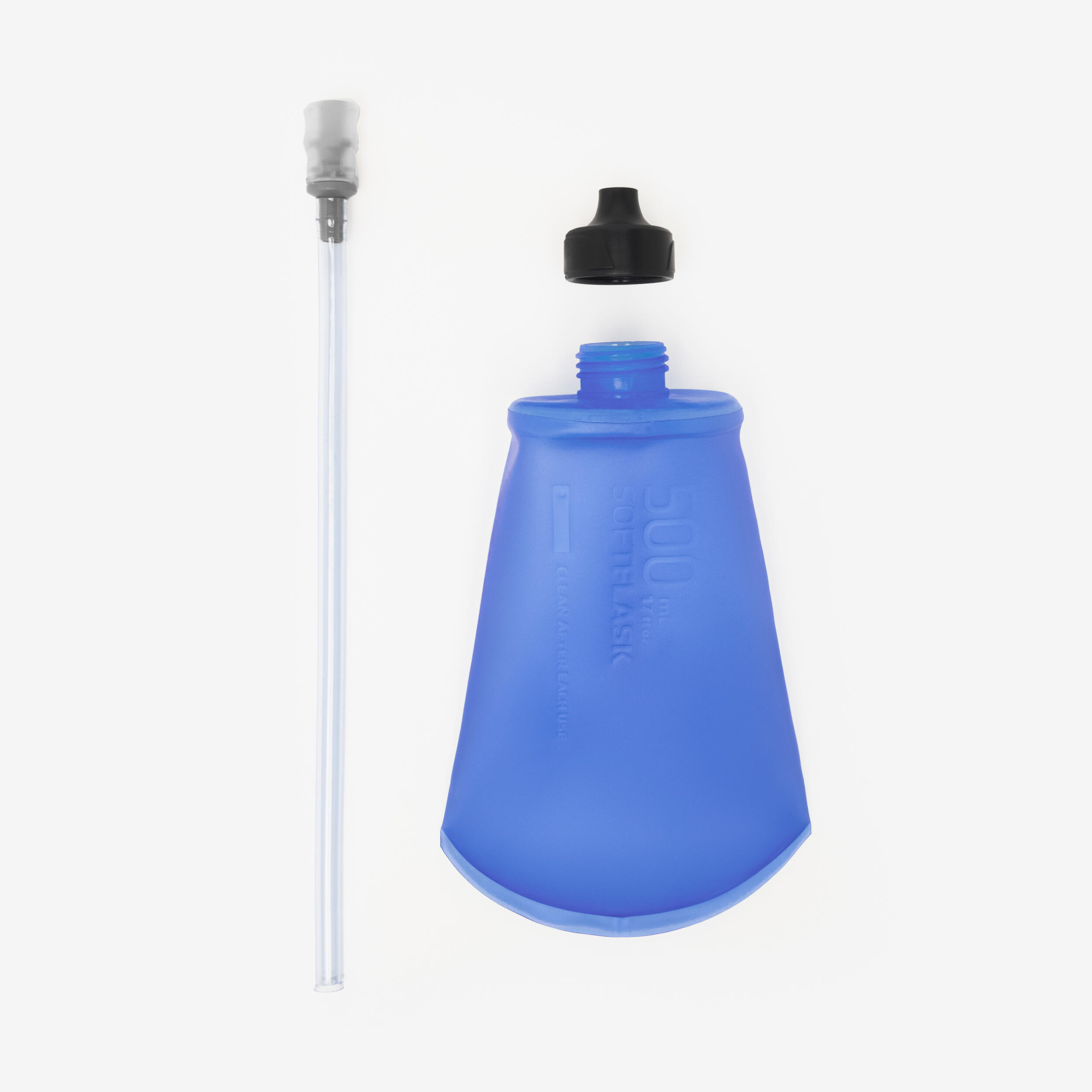Flask 500ML com Pipeta para Mochila de Trail Running Kiprun 8L Mulher Turquesa 2/7