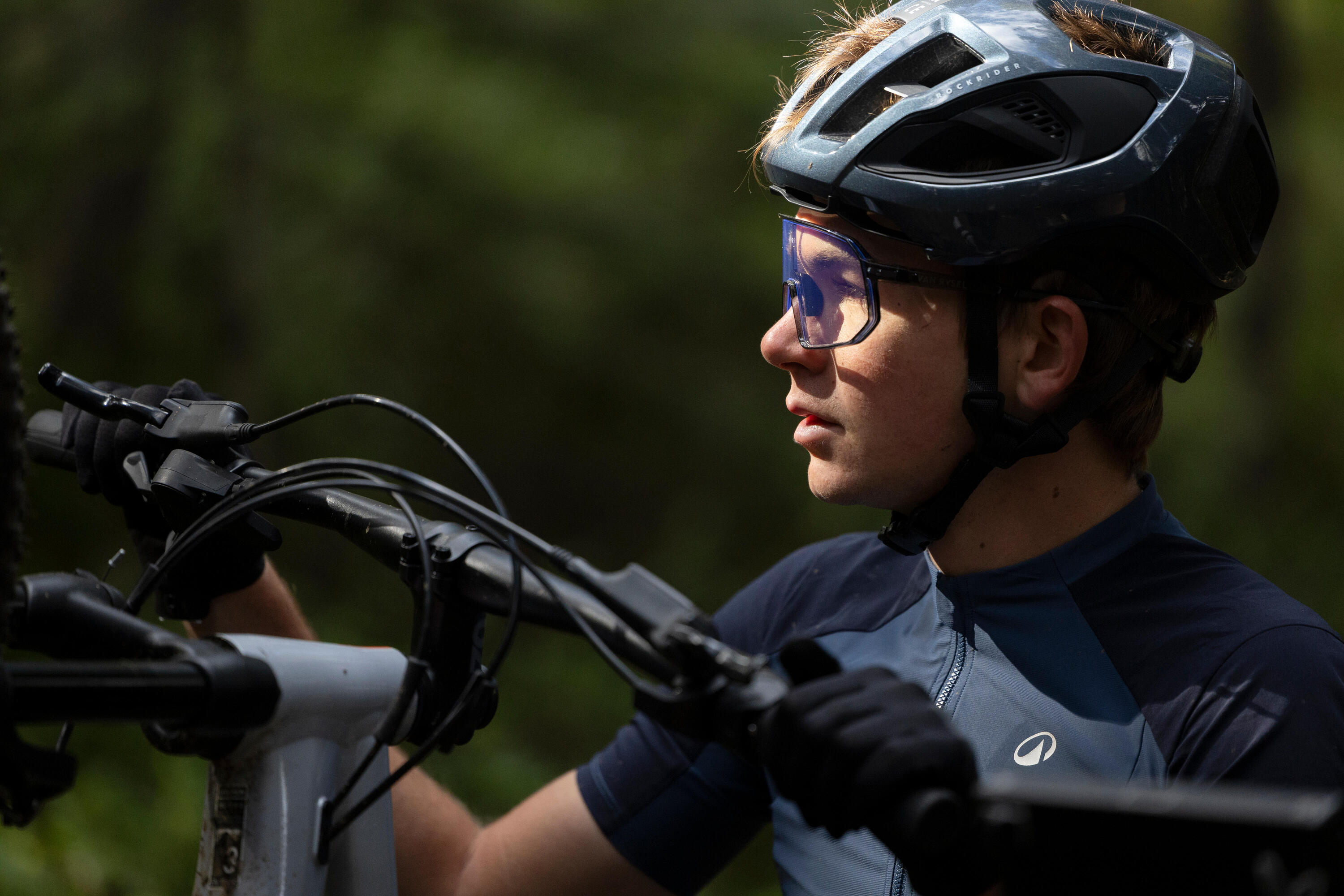 Casco Bicicleta MTB/XC Race Azul Negro 12/13