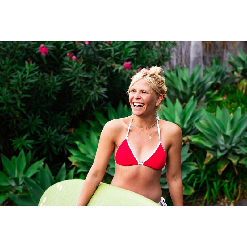 Haut de maillot surf triangle éponge Femme - Mae rose