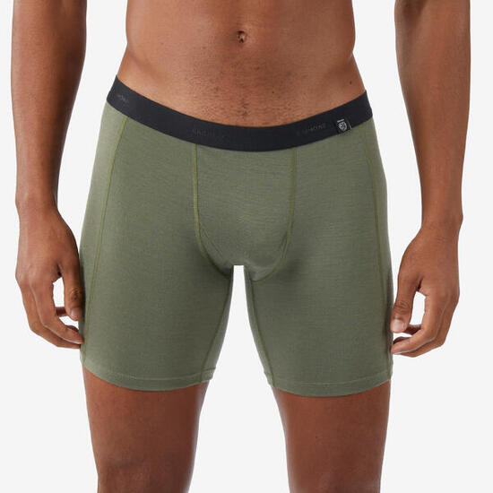 Boxer lana merinos montagna uomo MT500 WOOL verdi